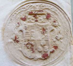 Izabella királyné pecsétje egy Modenában őrzött másik levélen
