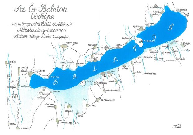 A Fok-folyó eldugulása (1824-es állapotnak megfelelő ábrázolás, lépték: 1:20000) (A TÉRKÉPEKET A SZERZŐ KÉSZÍTETTE)