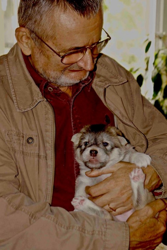 Csányi Vilmos és Janka kutya