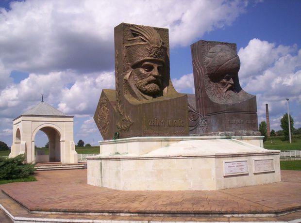 Zrínyi Miklós és Szulejmán emlékműve Szigetv