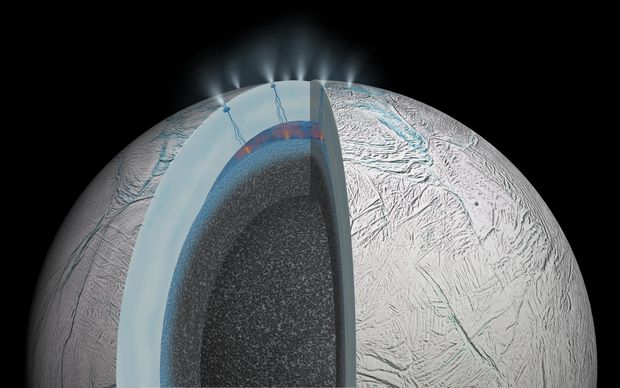  A Szaturnusz holdjának, az Enceladusnak is van hidrotermális aktivitása