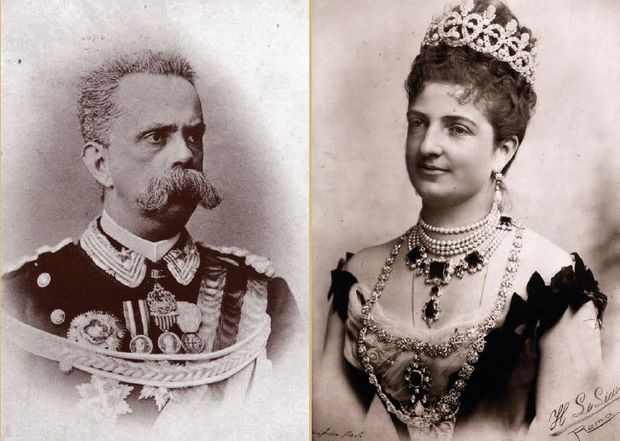 I. Umberto olasz király és felesége, Savoyai Margit