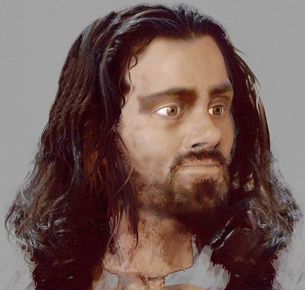 A 1127. gödörben feltárt férfitemetkezés arcrekonstrukciója 